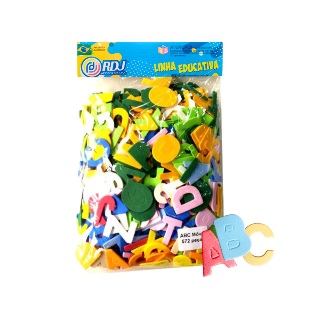 Alfabeto Móvel C/572 peças Alfabeto Móvel C/572 peças