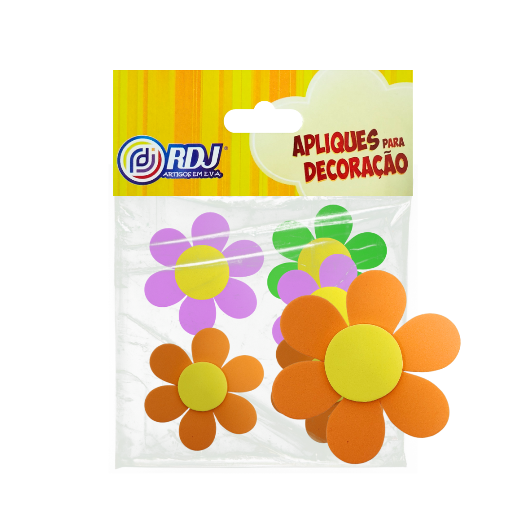 Aplique Flores 8cm Aplique Flores 8cm