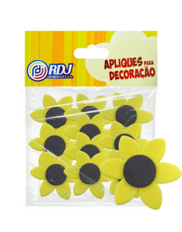 Aplique Flores Amarelo 4cm