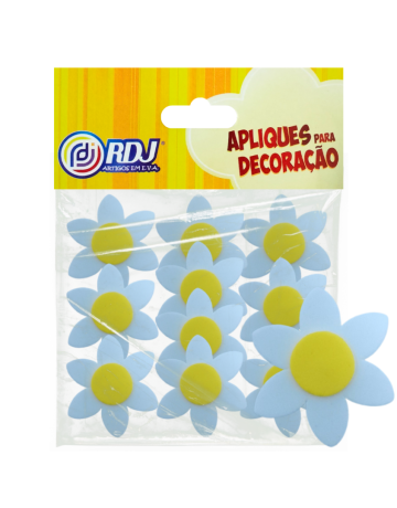 Aplique Flores Branca 4cm