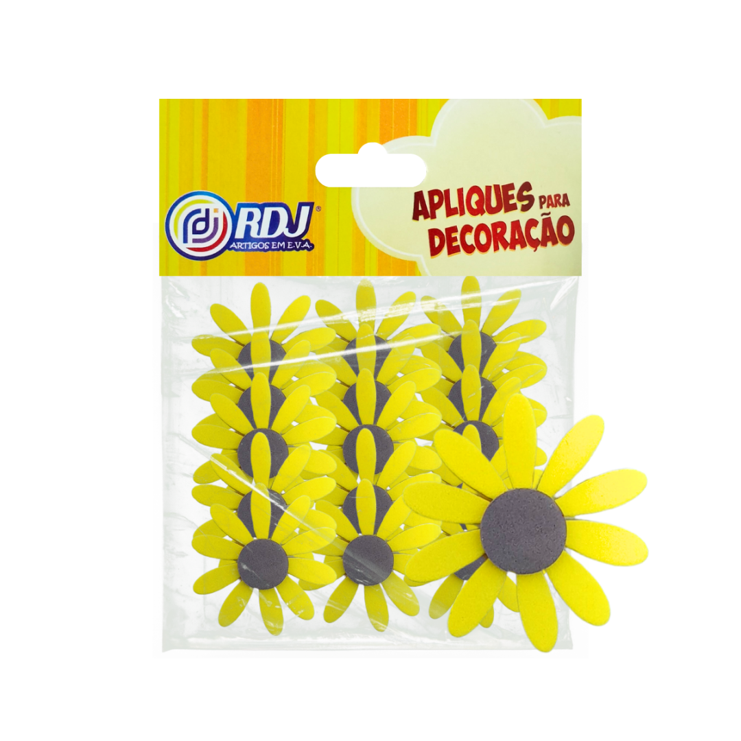 Aplique Margarida Amarela 4cm Aplique Margarida Amarela 4cm