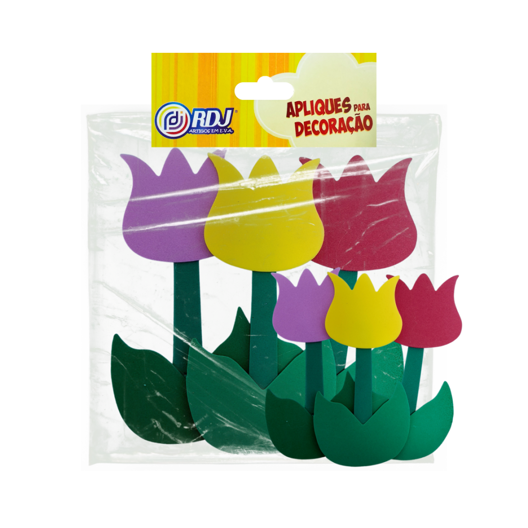 Aplique Tulipas 3 uidades Aplique Tulipas 3 uidades