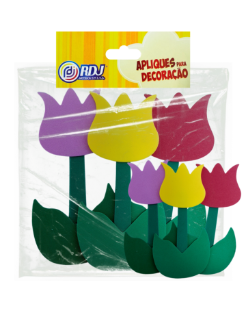 Aplique Tulipas 3 uidades
