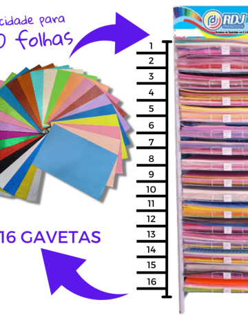 Expositor de 16 gavetas
