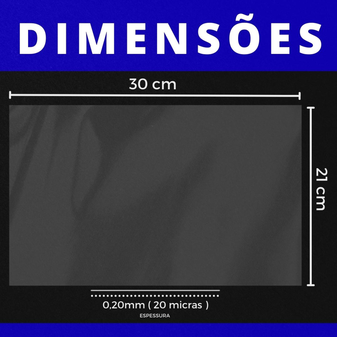 Folha Acetato 0,20mm A4 - 21x30cm