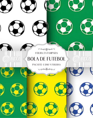 Folha EVA estampada Bola de Futebol