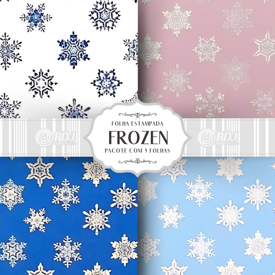 Folha EVA estampada Frozen Folha EVA estampada Frozen