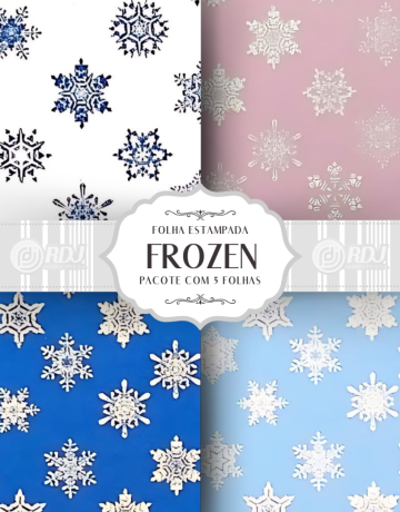 Folha EVA estampada Frozen