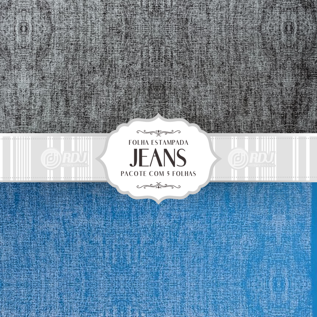 Folha EVA estampada Jeans