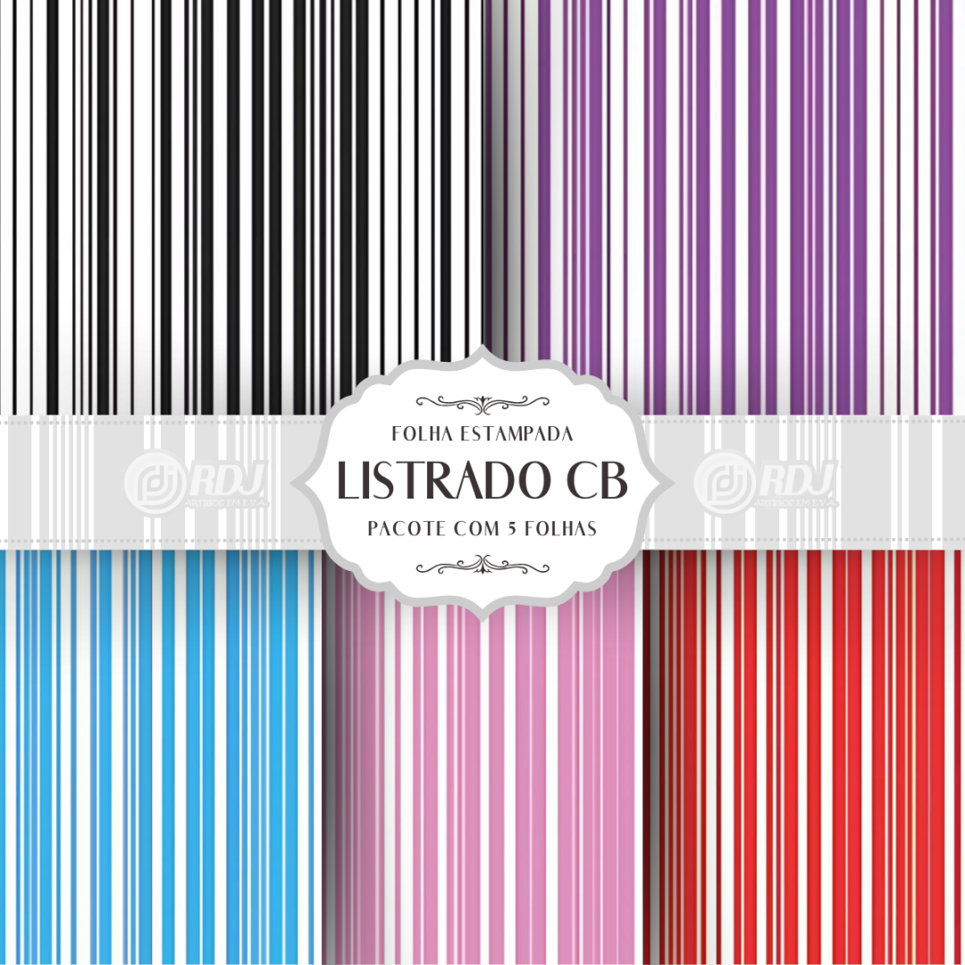 Folha EVA estampada Listrado CB
