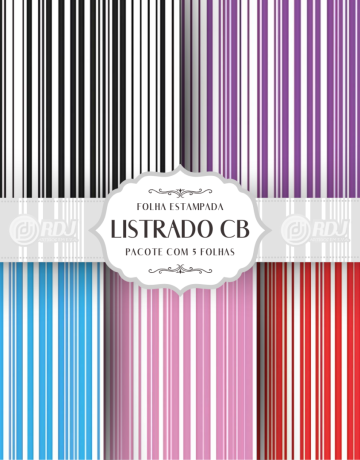 Folha EVA estampada Listrado CB