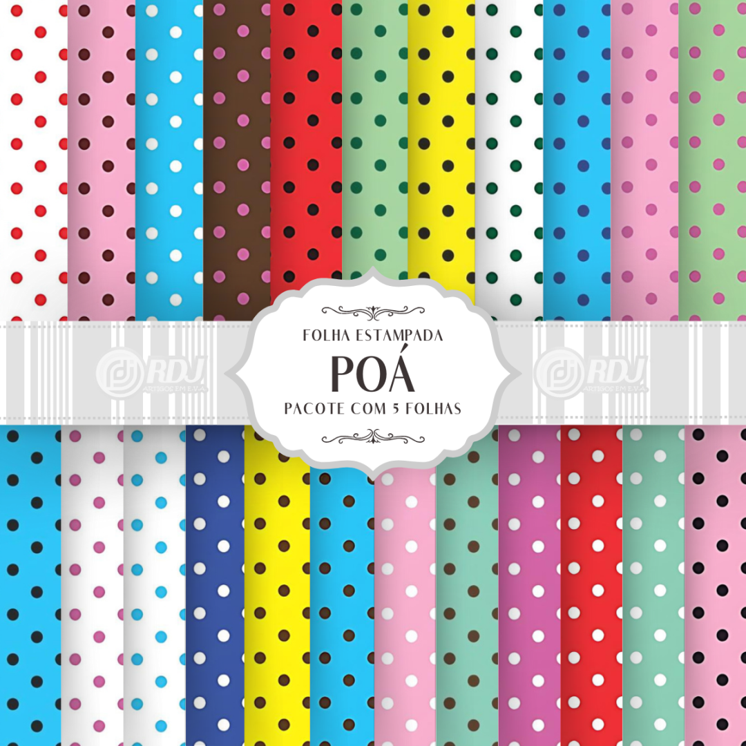 Folha EVA estampada Po&aacute;