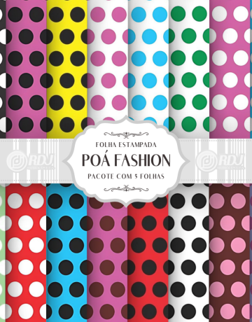 Folha EVA estampada Po&aacute; Fashion