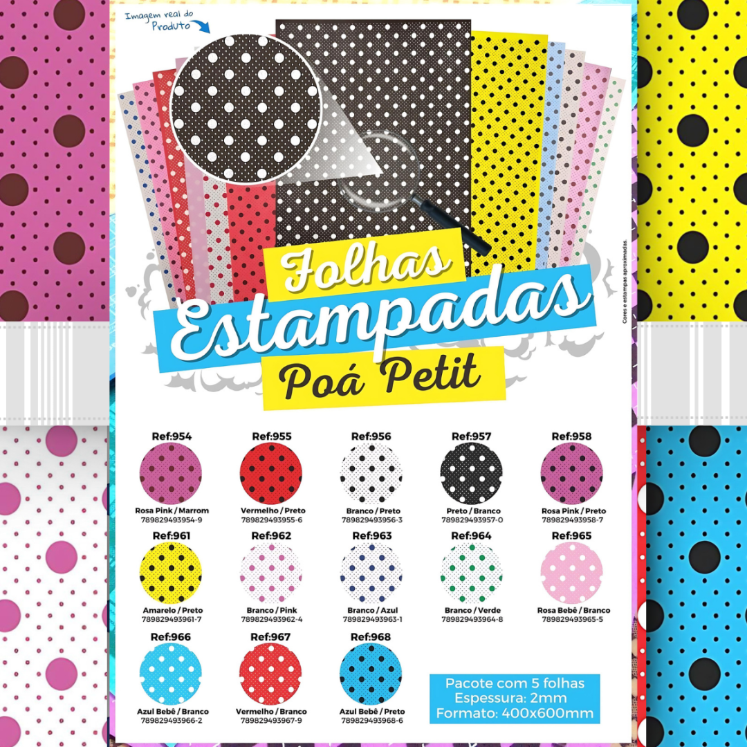 Folha EVA estampada Po&aacute; Petit