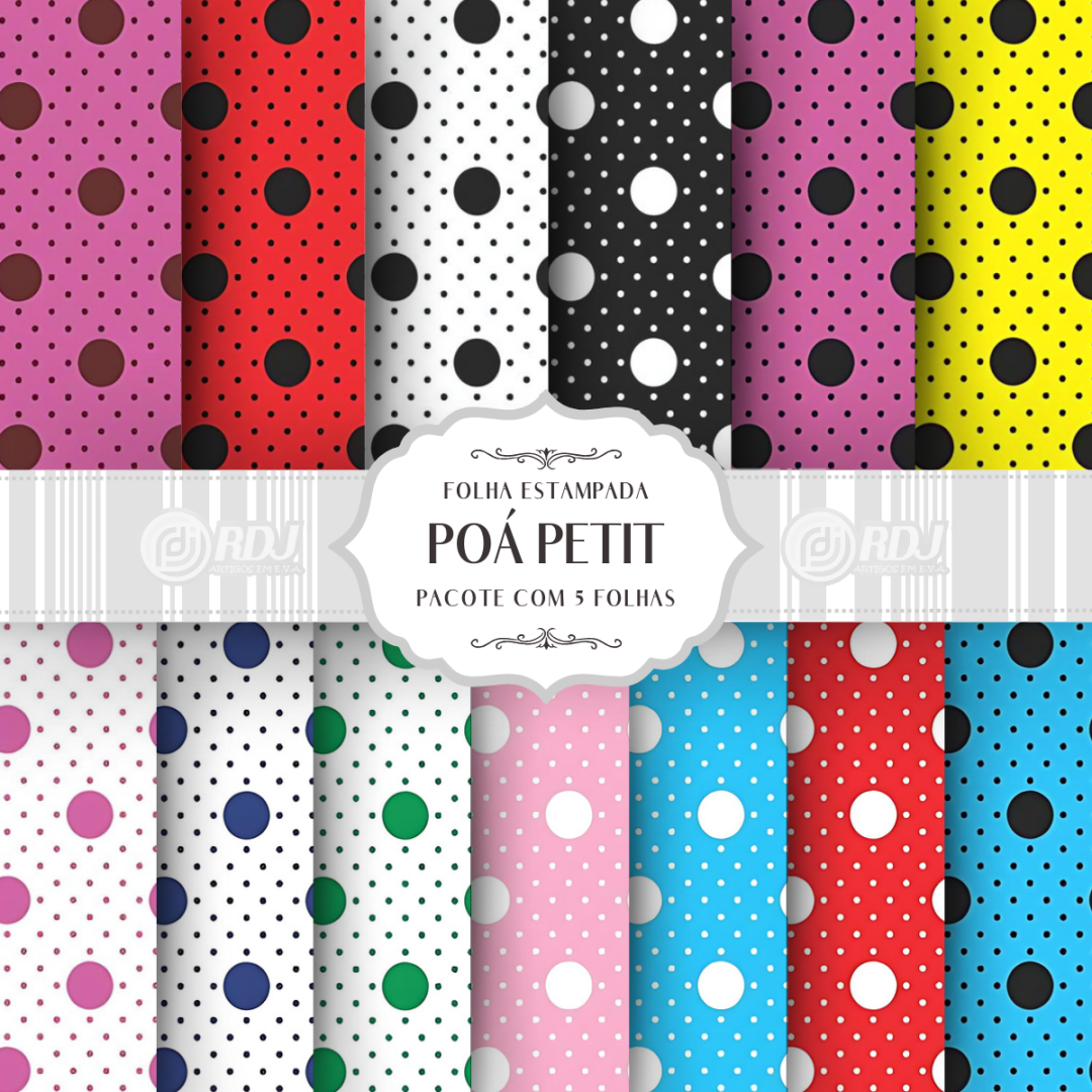 Folha EVA estampada Po&aacute; Petit