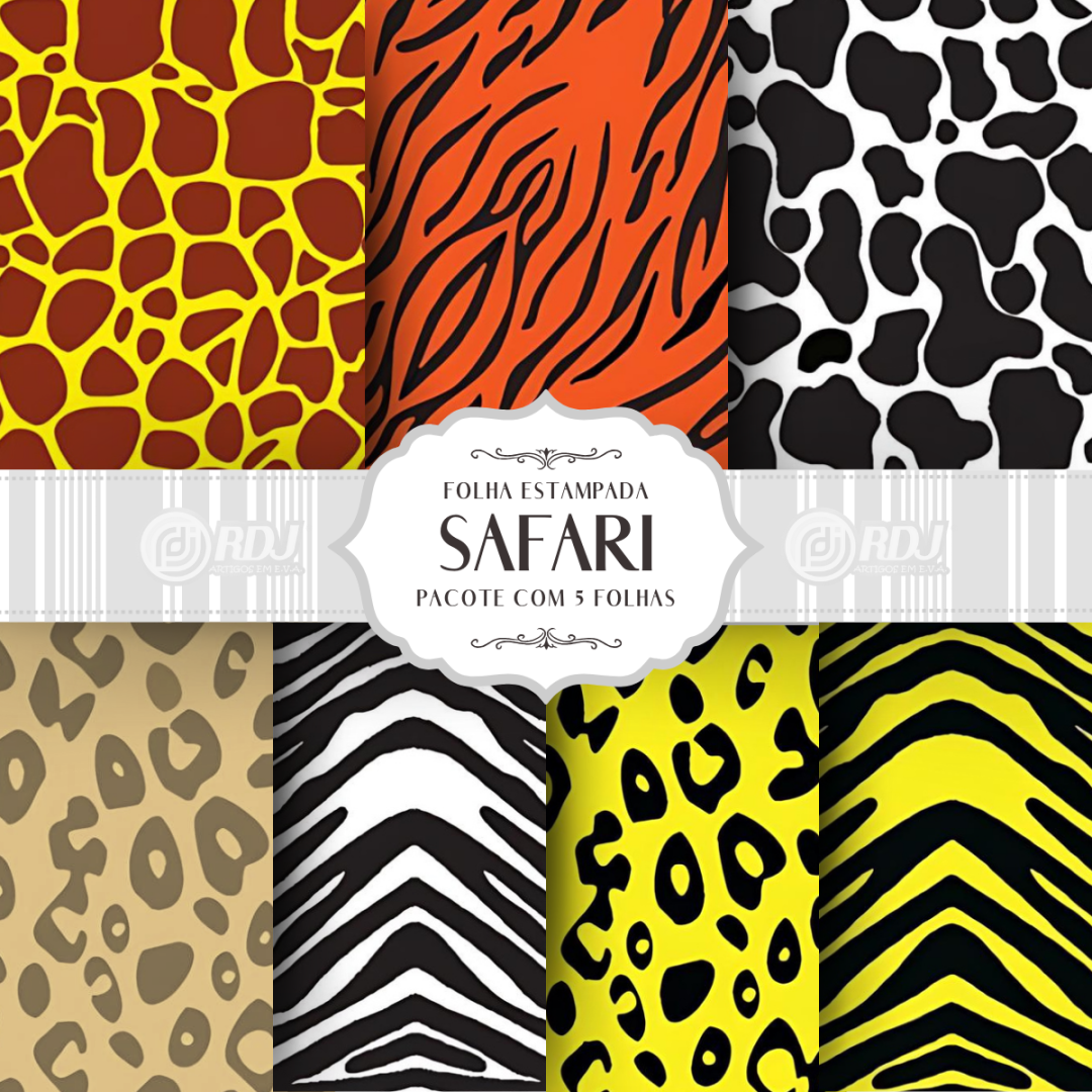 Folha EVA estampada Safari
