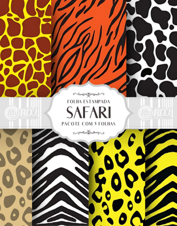 Folha EVA estampada Safari