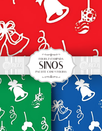 Folha EVA estampada Sinos