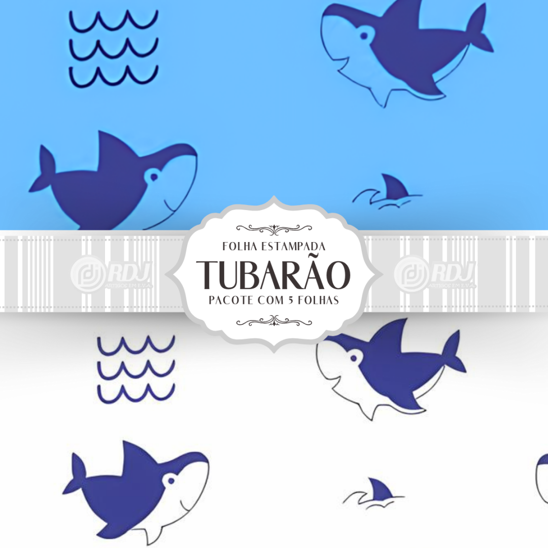 Folha EVA estampada Tubar&atilde;o