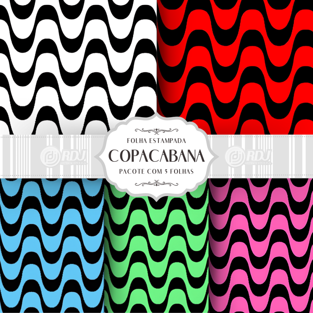 Folha EVA estampado Copacabana