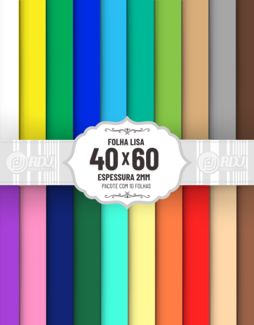 Folha EVA lisa 40x60x2mm