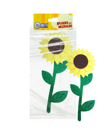 Girassol Glitter C/ Cauda 30cm