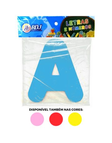 Letra A - Azul Claro
