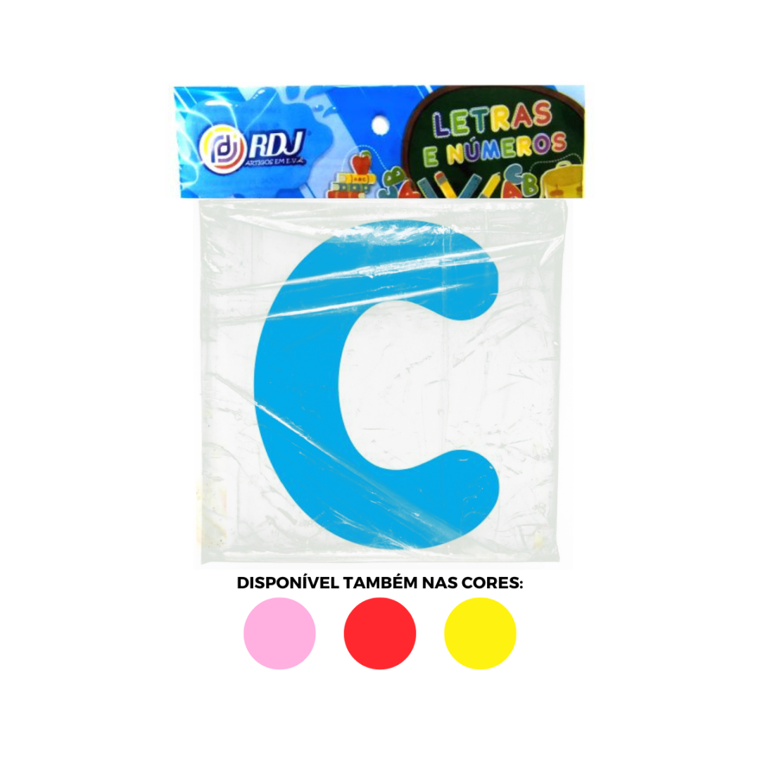 Letra C - Azul Claro