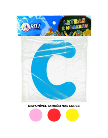 Letra C - Azul Claro