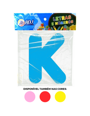 Letra K - Azul Claro