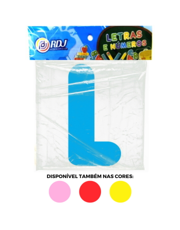 Letra L - Azul Claro