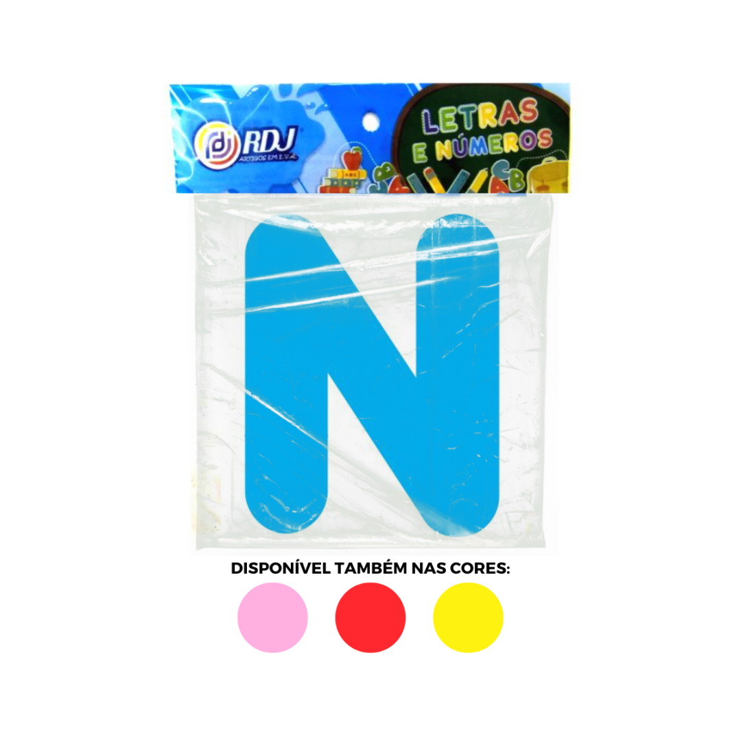 Letra N - Azul Claro