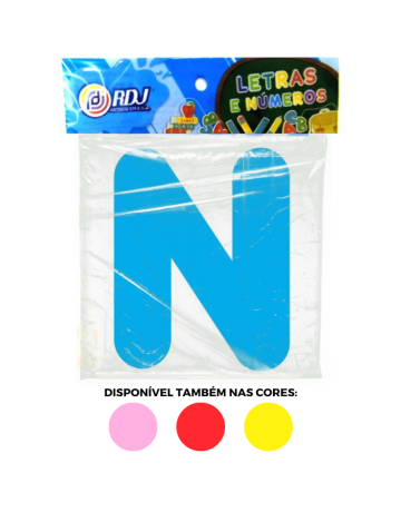 Letra N - Azul Claro