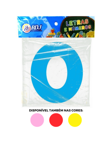 Letra O - Azul Claro