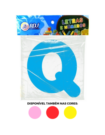 Letra Q - Azul Claro