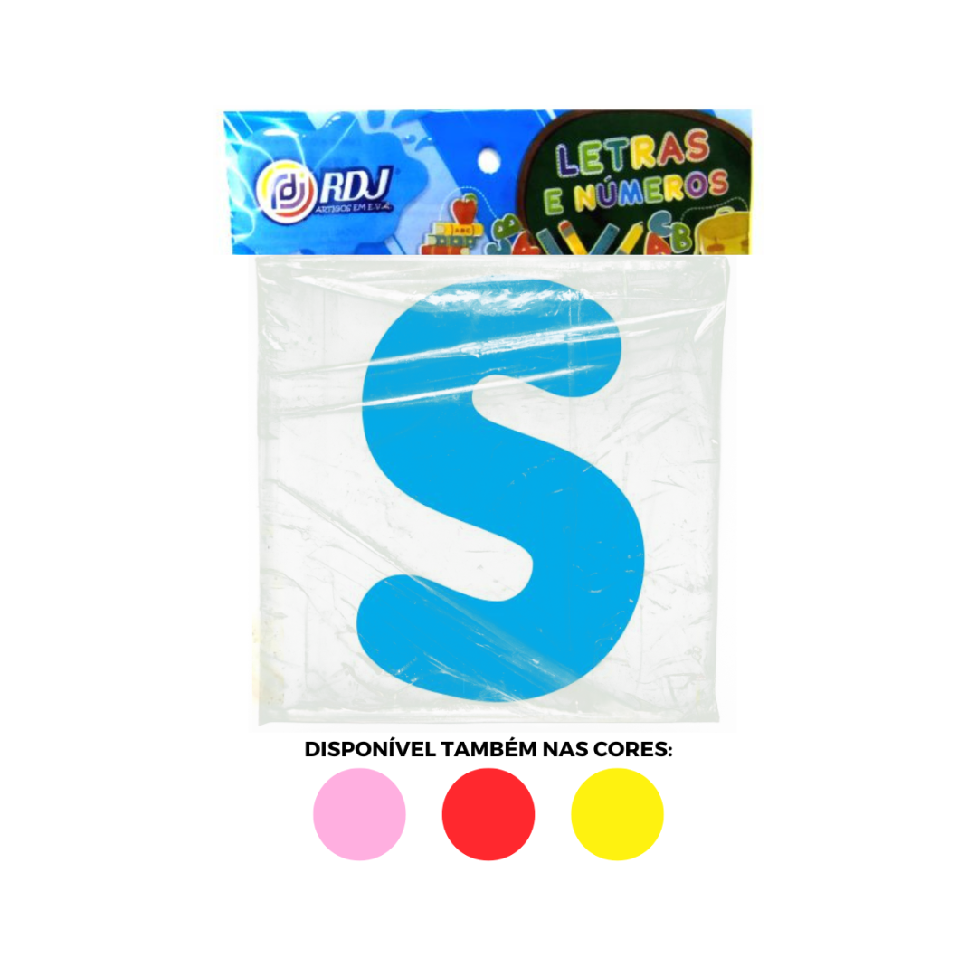 Letra S - Azul Claro