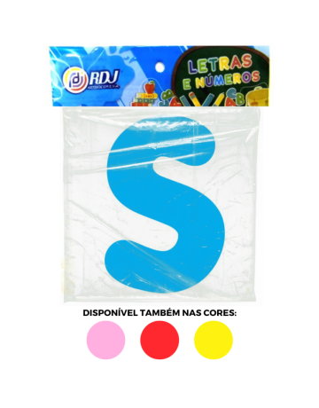 Letra S - Azul Claro