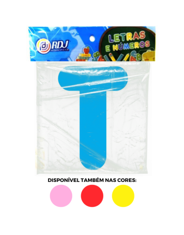 Letra T - Azul Claro