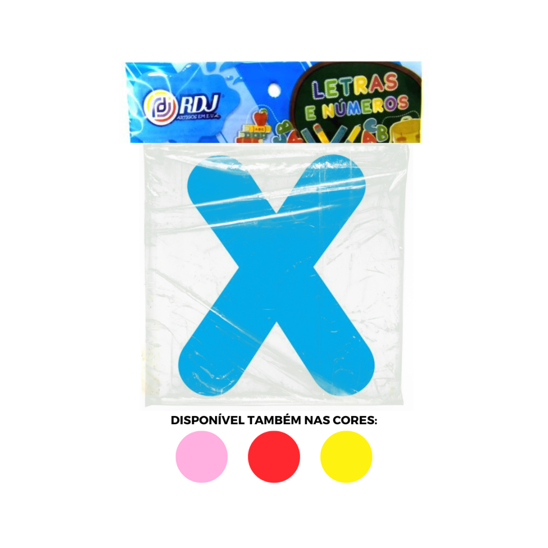 Letra X - Azul Claro