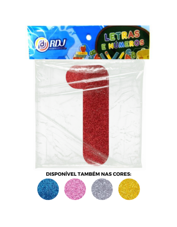 N&uacute;mero 1 - Vermelho C/ Glitter