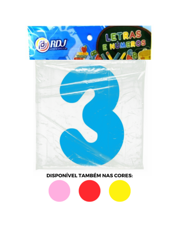 N&uacute;mero 3 - Azul Claro