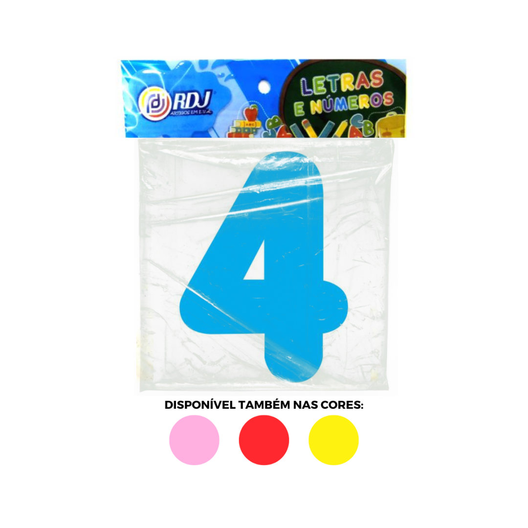 N&uacute;mero 4 - Azul Claro