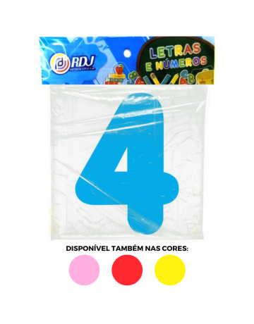 N&uacute;mero 4 - Azul Claro