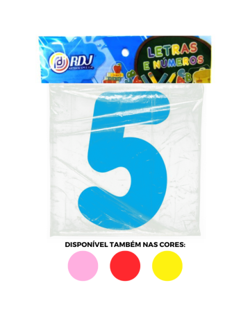 N&uacute;mero 5 - Azul Claro