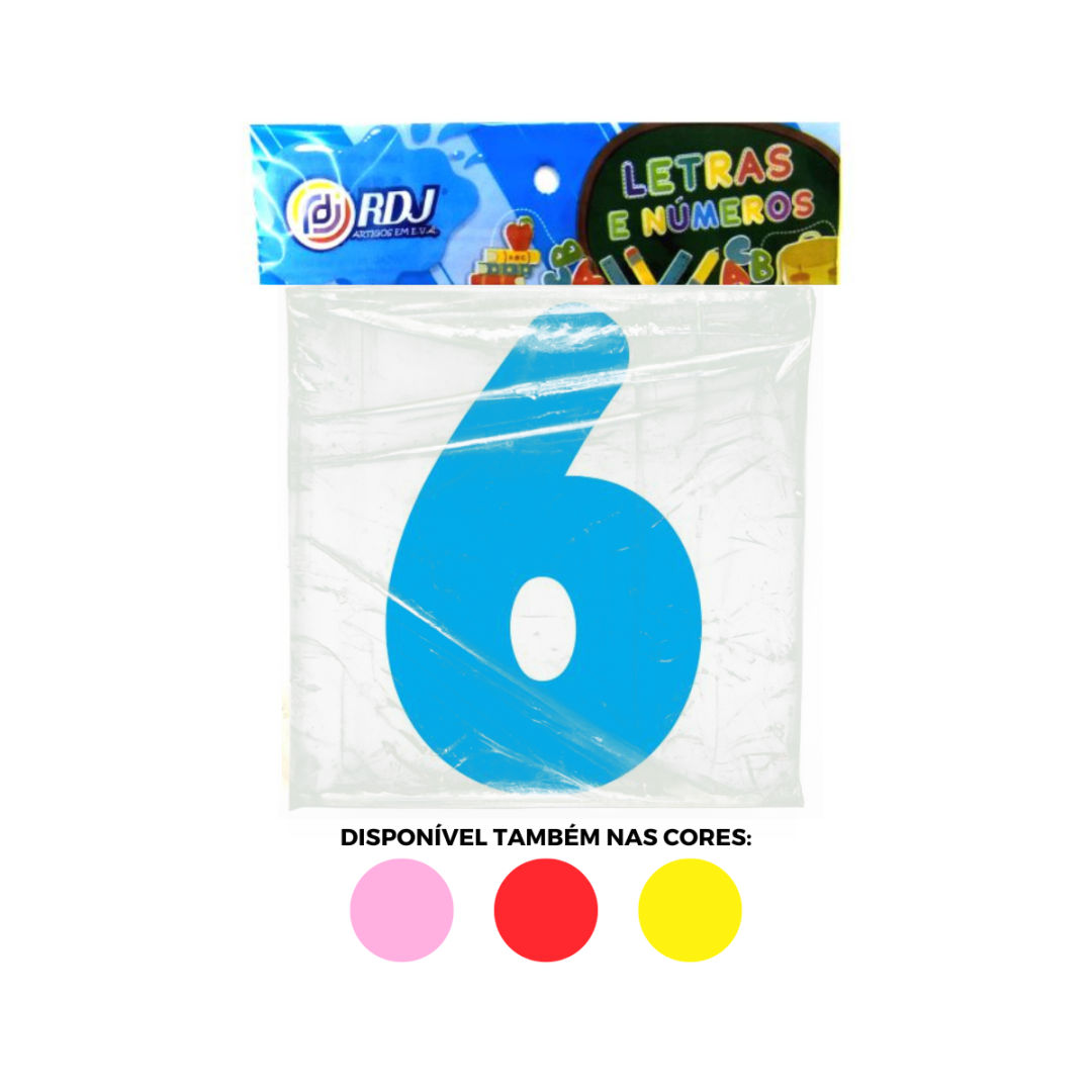 N&uacute;mero 6 - Azul Claro