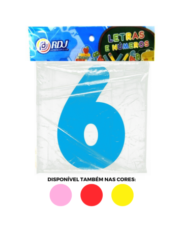 N&uacute;mero 6 - Azul Claro