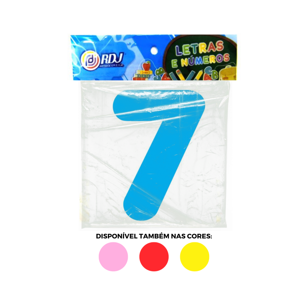 N&uacute;mero 7 - Azul Claro