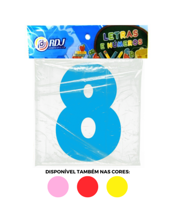 N&uacute;mero 8 - Azul Claro