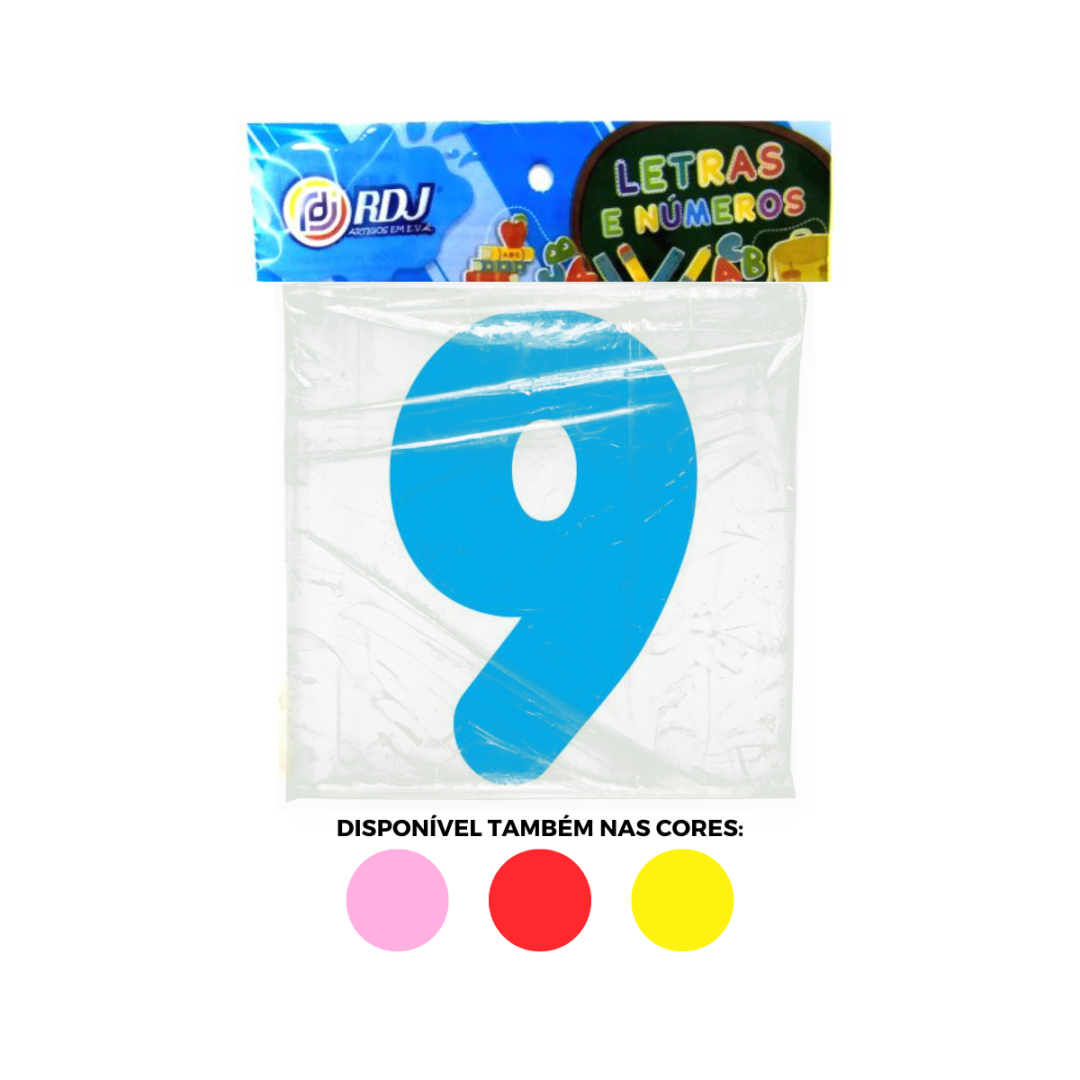 N&uacute;mero 9 - Azul Claro