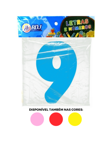 N&uacute;mero 9 - Azul Claro